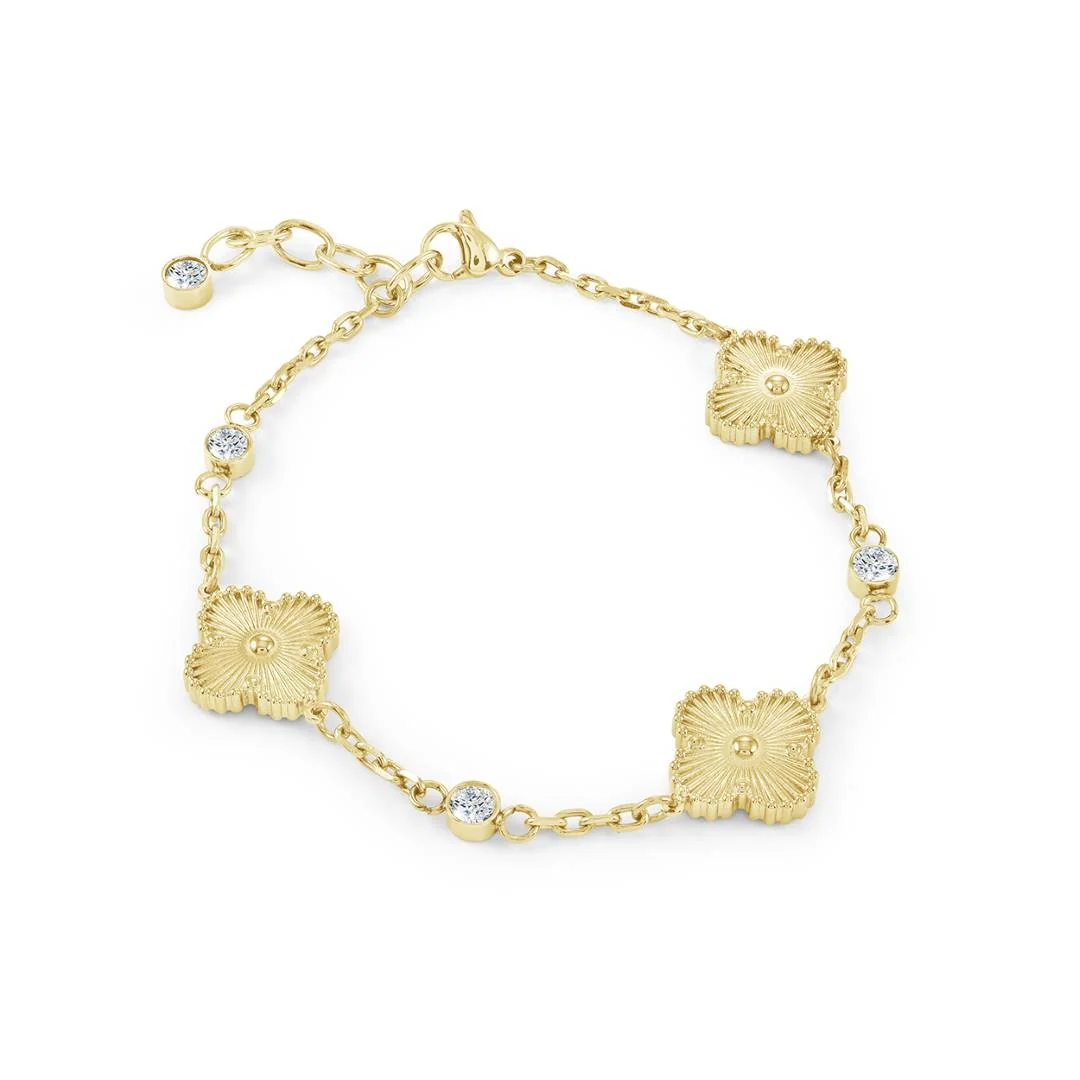 13mm-Lucky-Clover Station Bracelet - Image 2