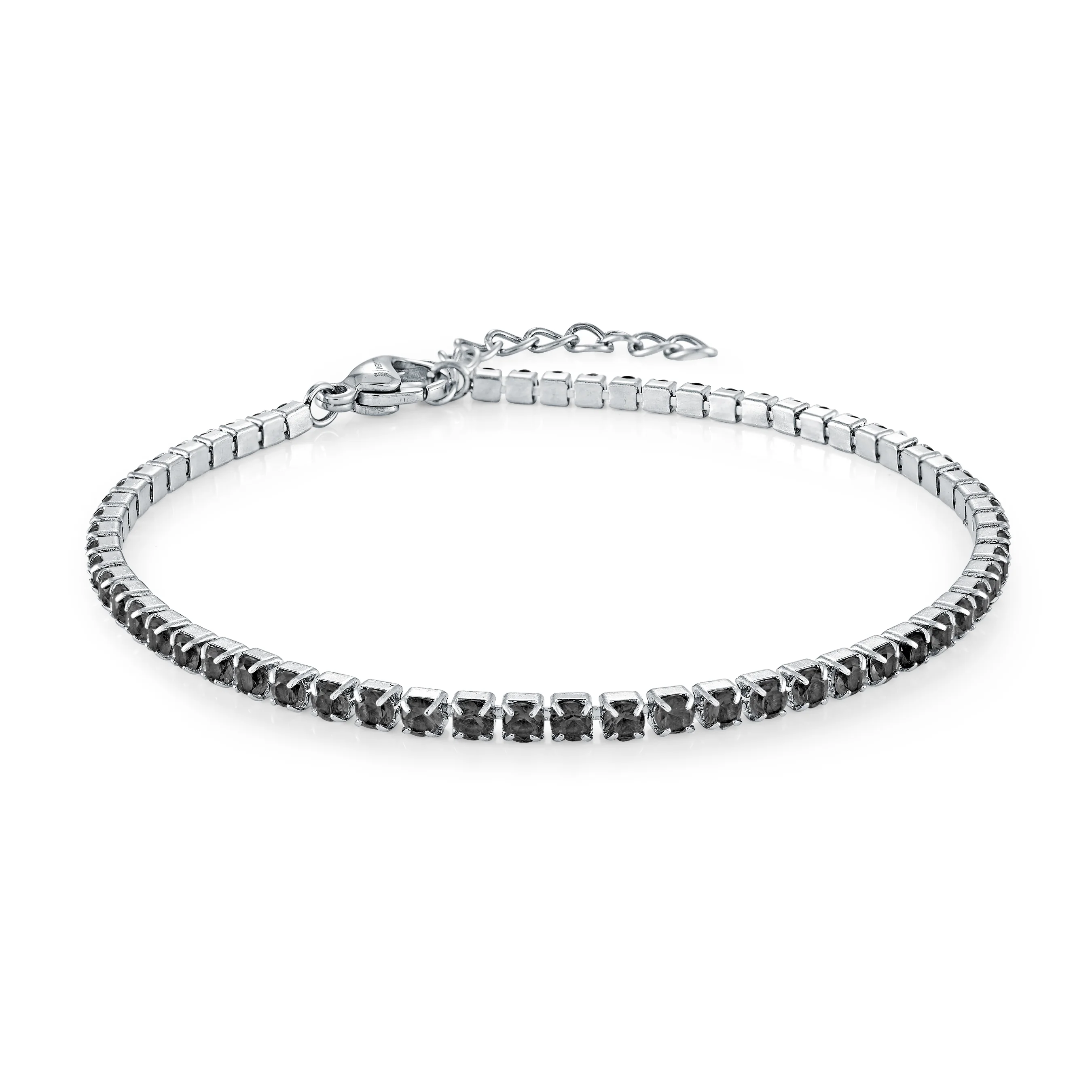 2mm Colored Cz Micro Anklet - Image 4