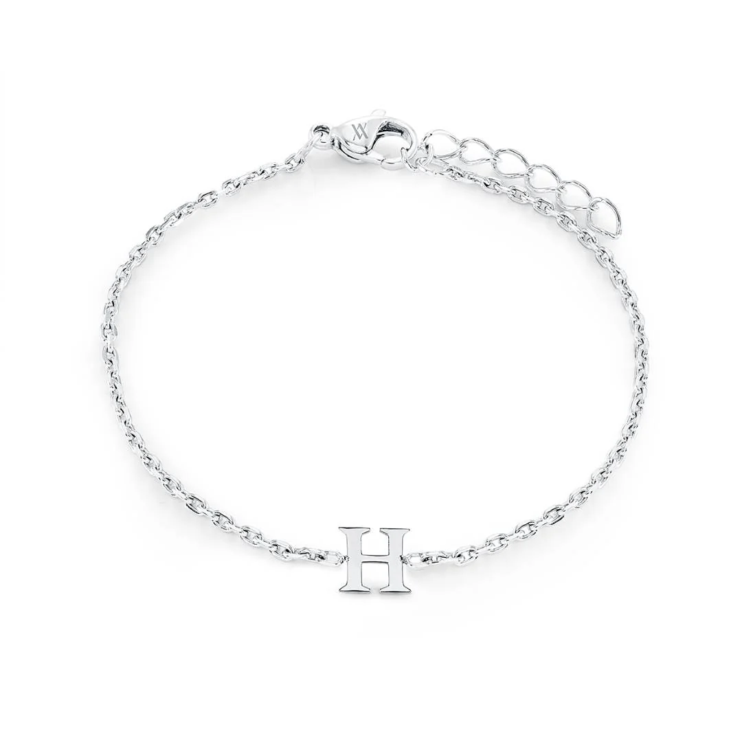 Block Initial Bracelet - Image 3