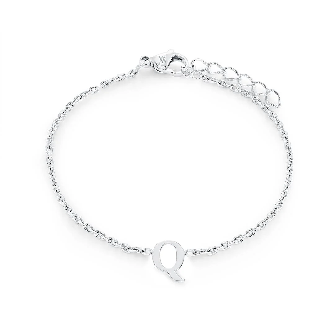 Block Initial Bracelet - Image 4