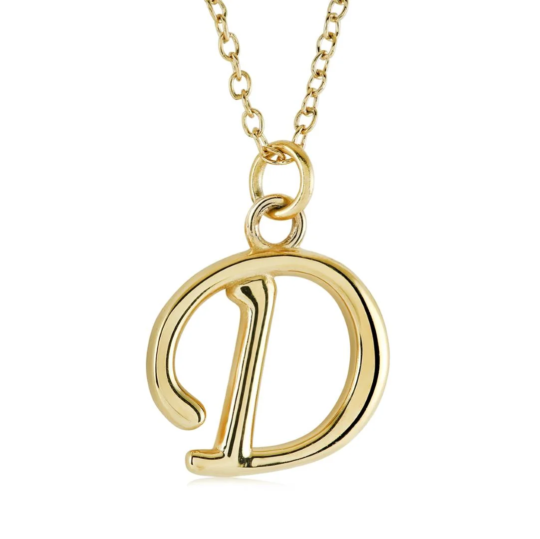 Cursive Initial Necklace - Image 8